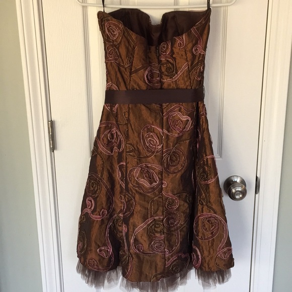 Jessica McClintock Strapless Dress (size 10) - Picture 2 of 3